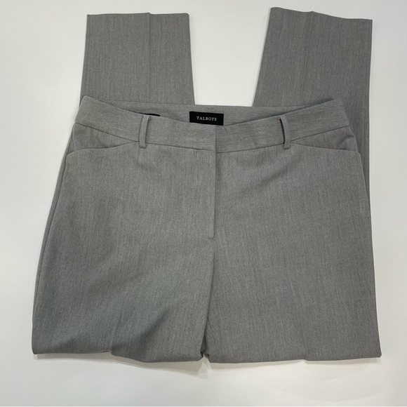NWT New $109 Talbots Hampshire Ankle Grey Pants Size 12 - Picture 3 of 9